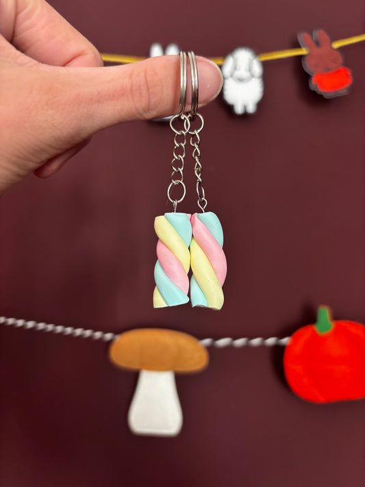 Marshmallow Keychain