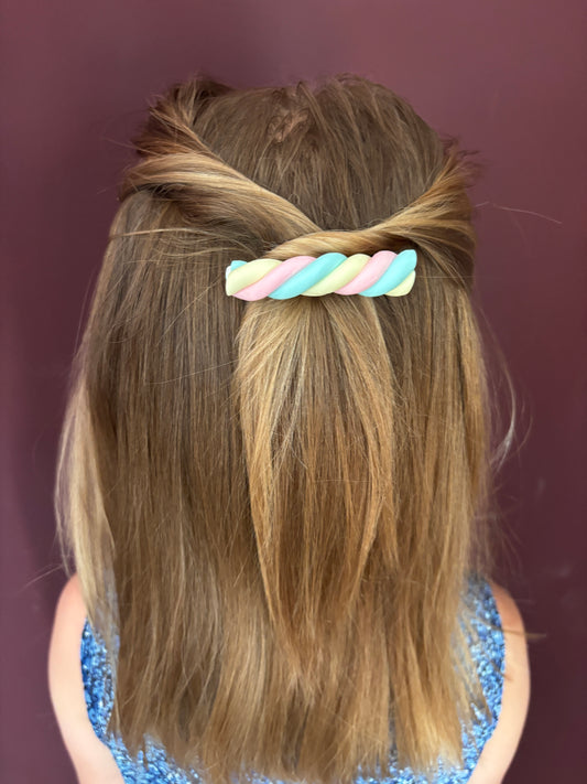 Marshmallow hairclip